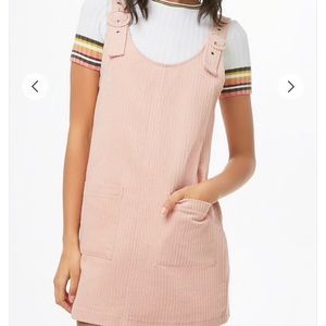 Corduroy overall dress
